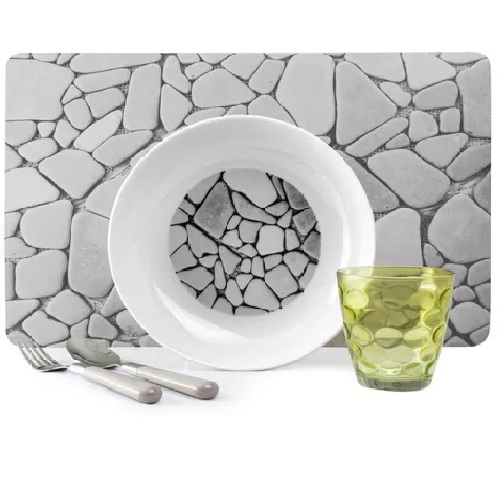 Juego Para Mesa Mantel Plato Cubiertos Y Vaso